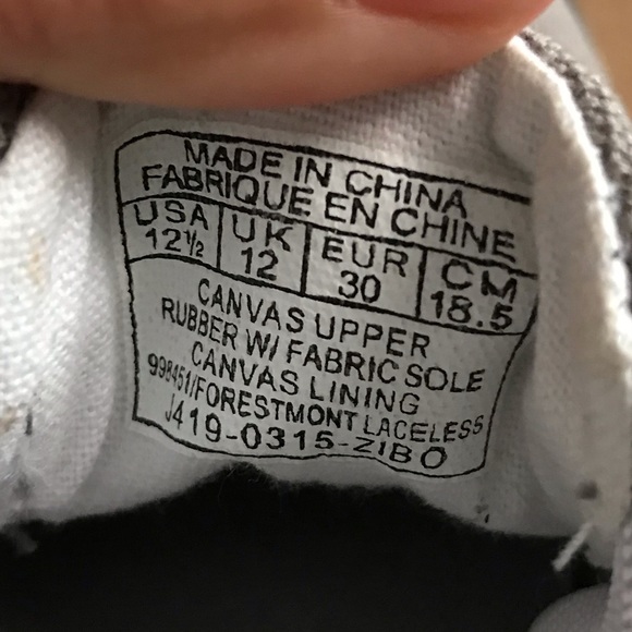 Kids 12.5 slip on Polo Sneakers never worn - Picture 4 of 5